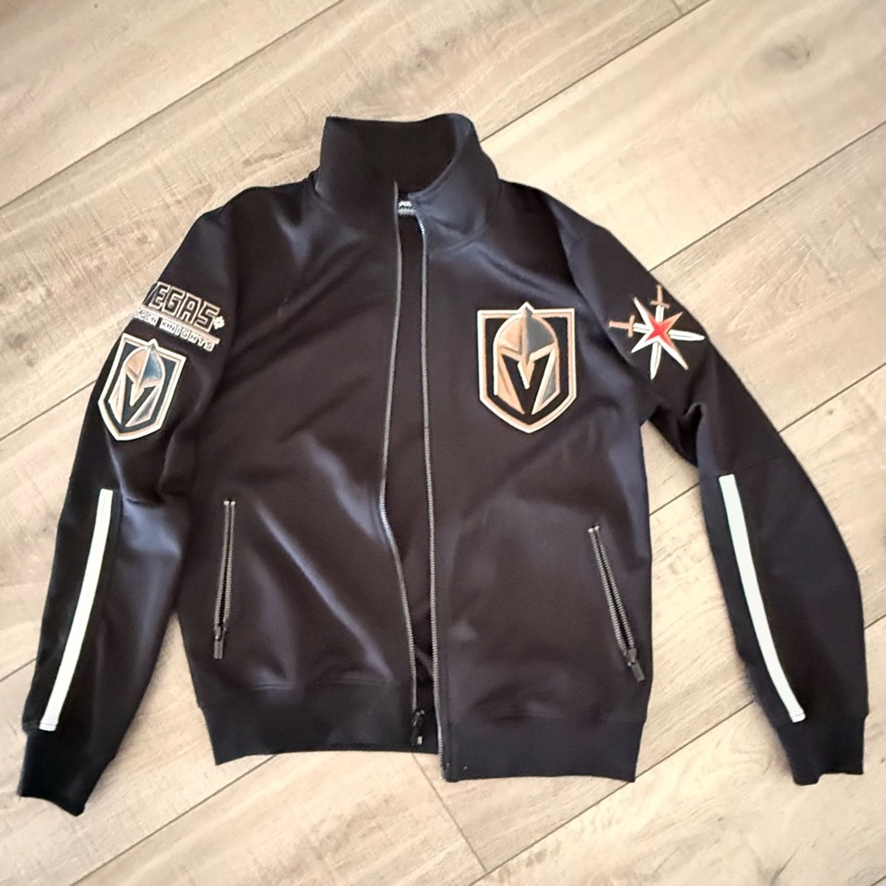 NHL Black Performance Jacket with Vegas Golden Knights logos
